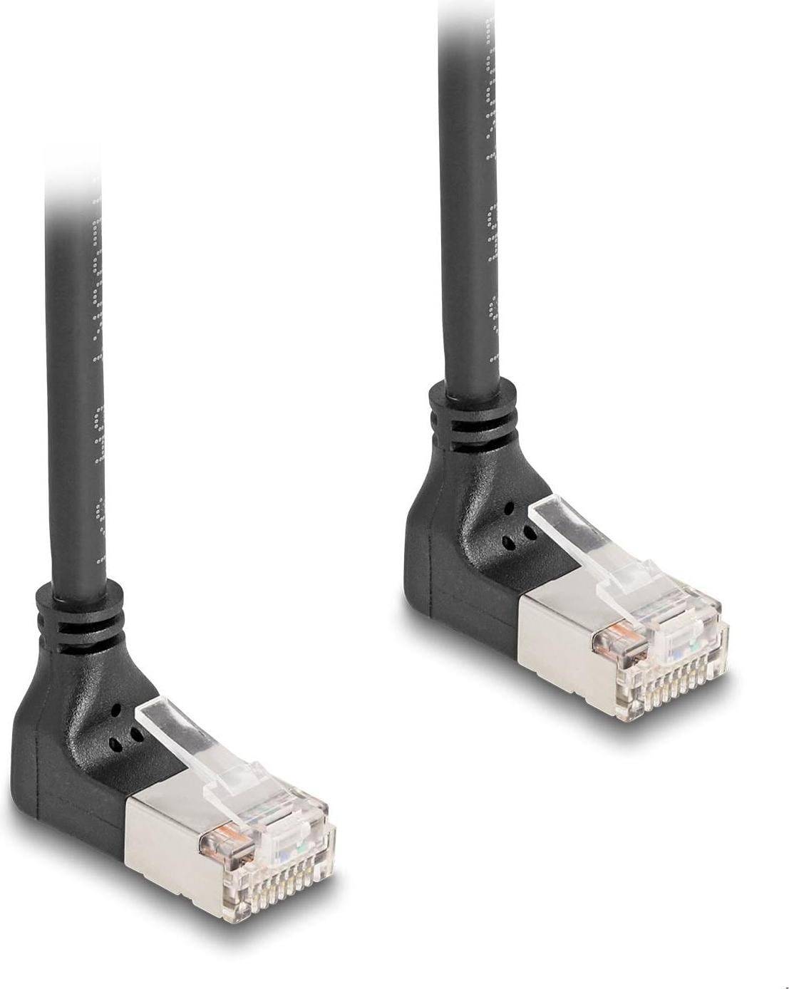 DeLock Angled Cat6a S/FTP RJ45 - RJ45 M-M 0.2m