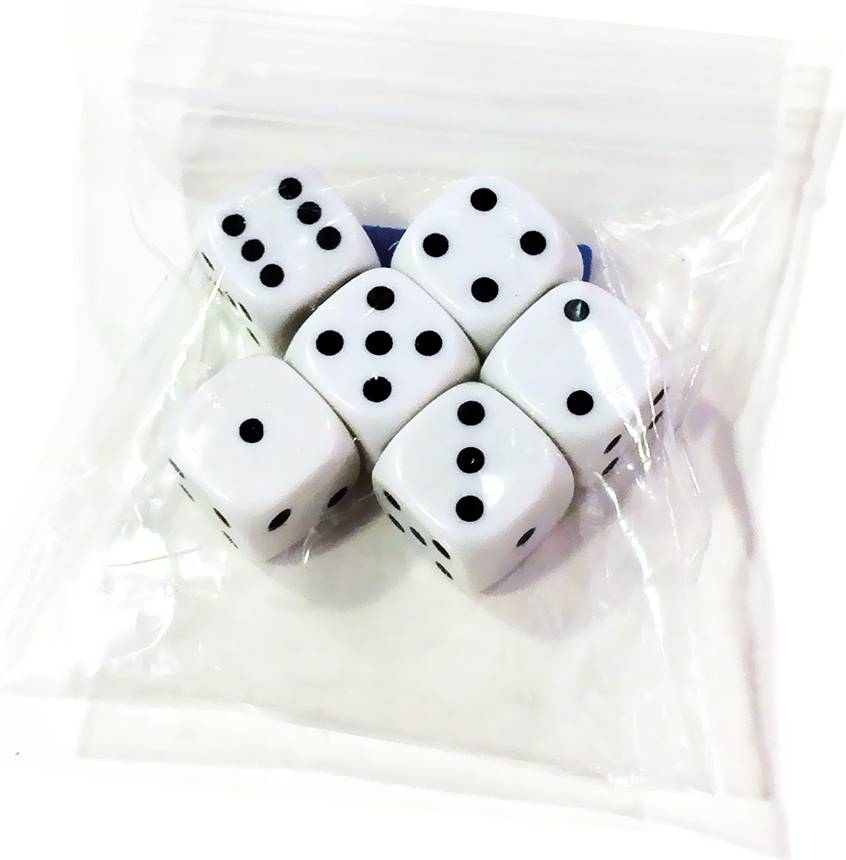 Terninger Dice In Bag 6pcs
