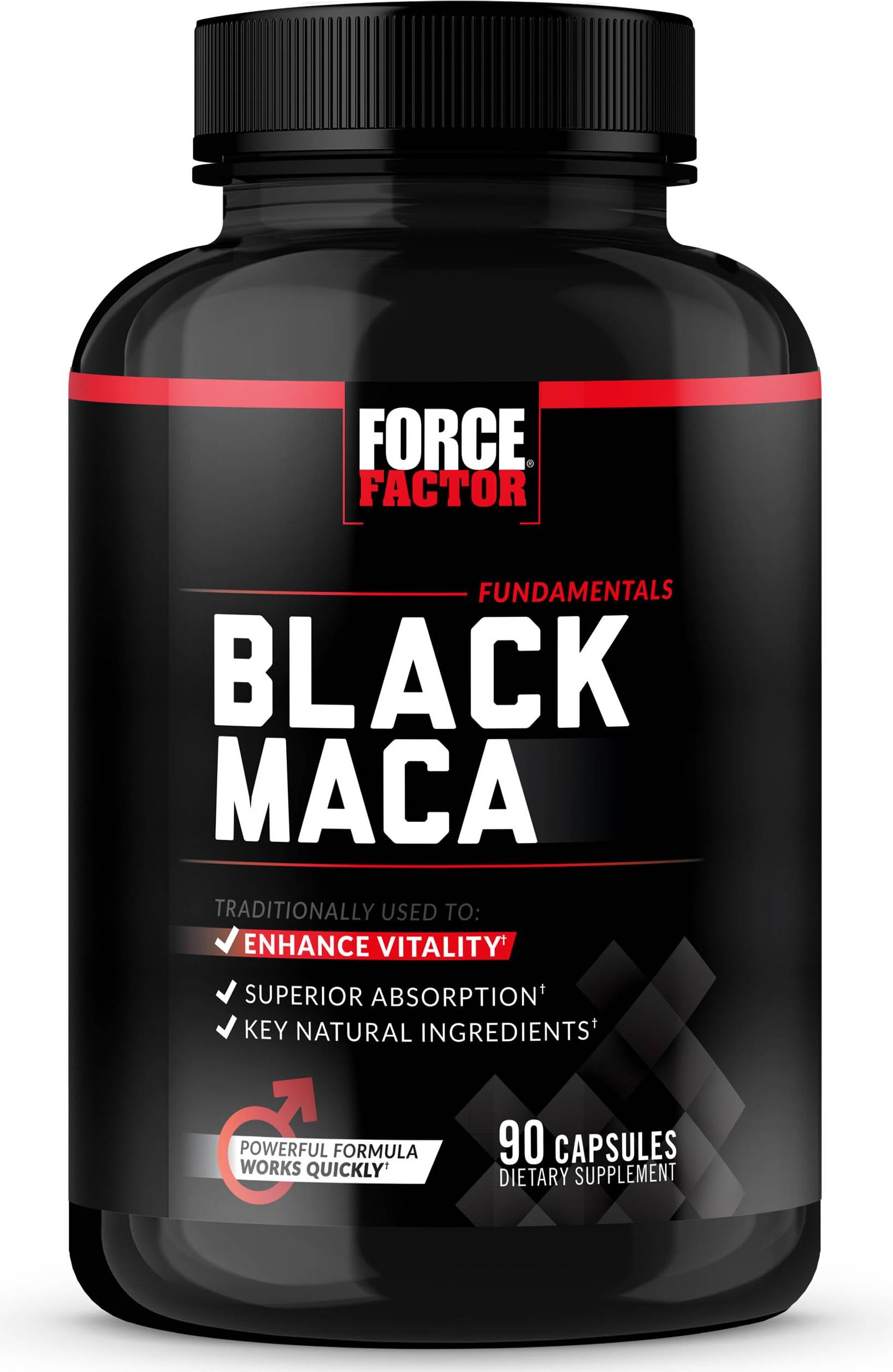 Sort Maca 90 Kapsler