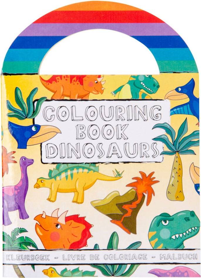 Dinosaur Colouring Book With Stickers