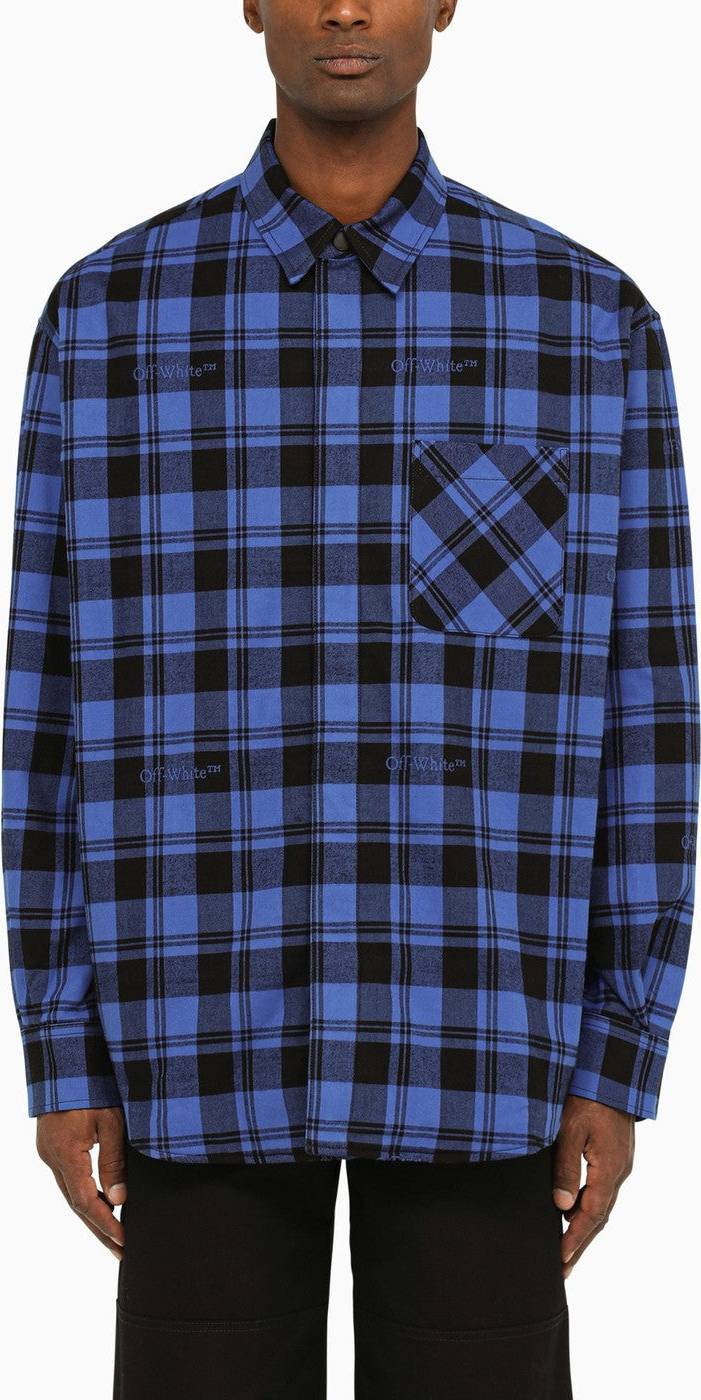 Off-White Rutig Skjorta - Blue
