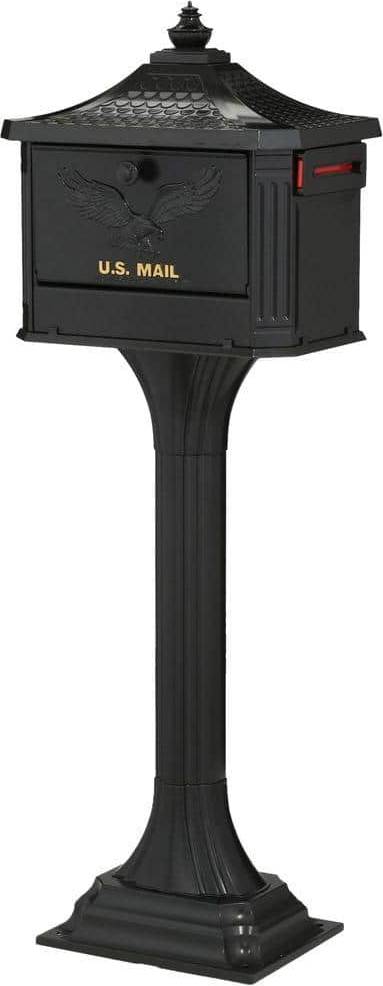 Architectural Mailboxes Post Mount Metal Large Lockable