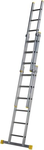 57712020 Square Rung Triple Extension Ladder 1.89m