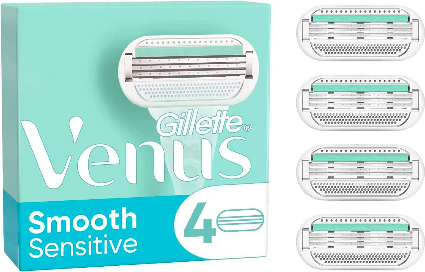 Gillette Razor Blades Venus Smooth Sensitive 4-pk