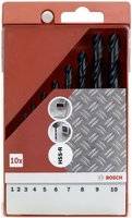Bosch 10 Piece HSS-R Metal Drill Bit Set