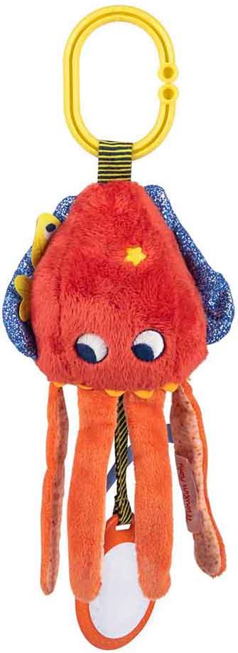 Moulin Roty Activity Rattle Cuttlefish Red