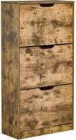 Rack cabinet Homcom Cabinet with 3 Flip Doors Shoe Rack
