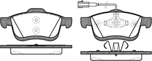 Strip Disc Brake pad set
