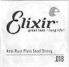 Elixir Strings Single String med Anti-Rust plating, single string .018