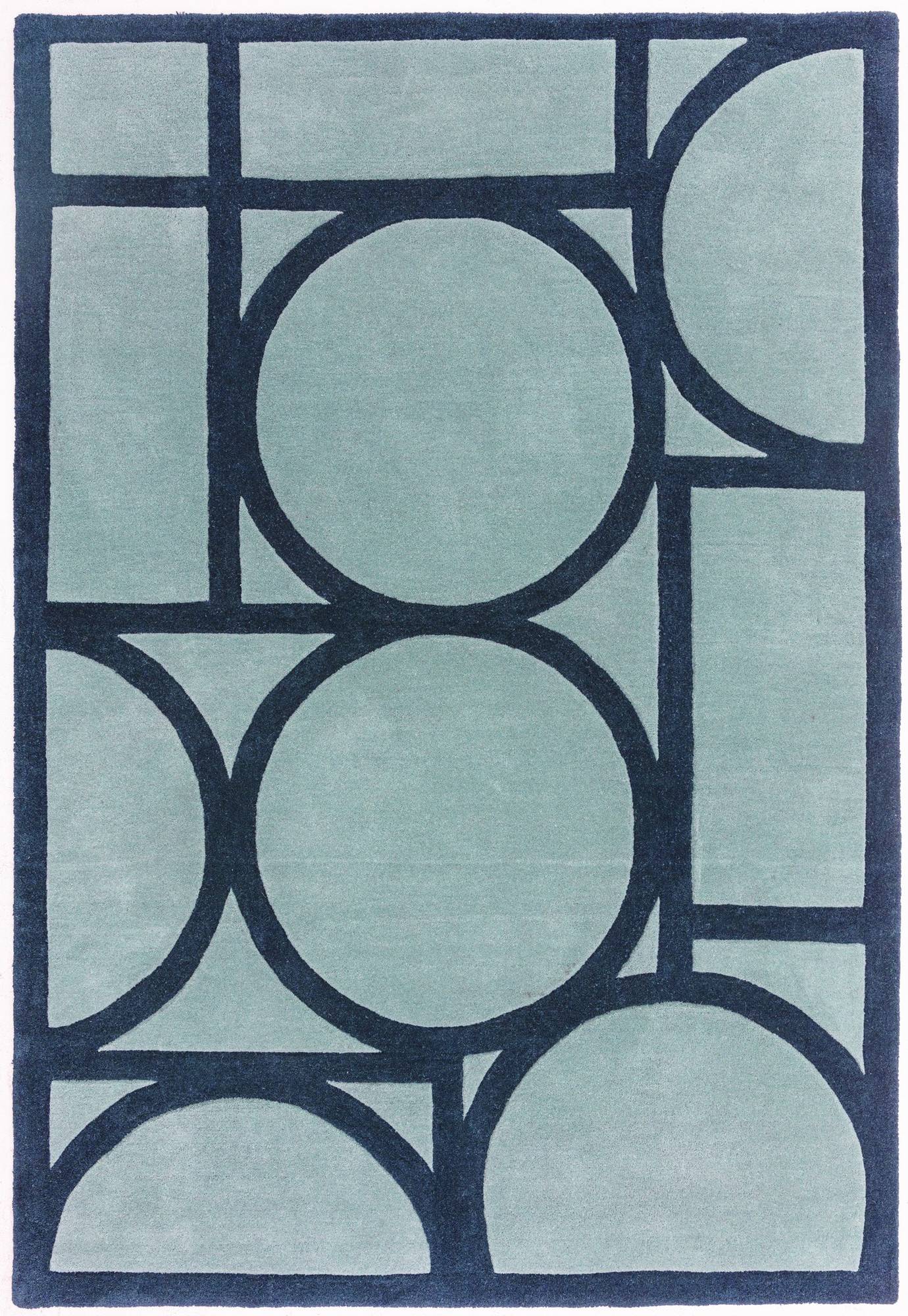 Asiatic Metro Geometric Rug Blue
