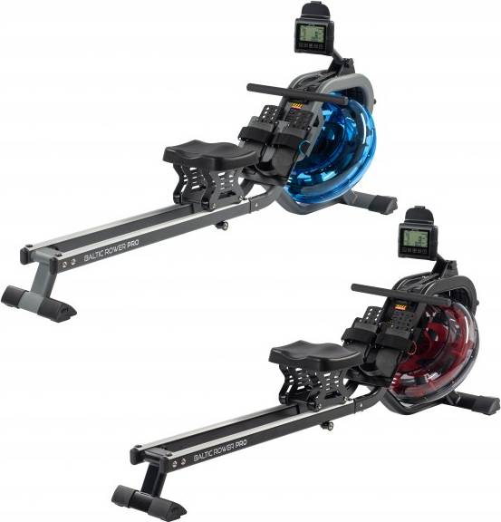 romaskine Baltic Rower Pro Rød beholder, sort stel