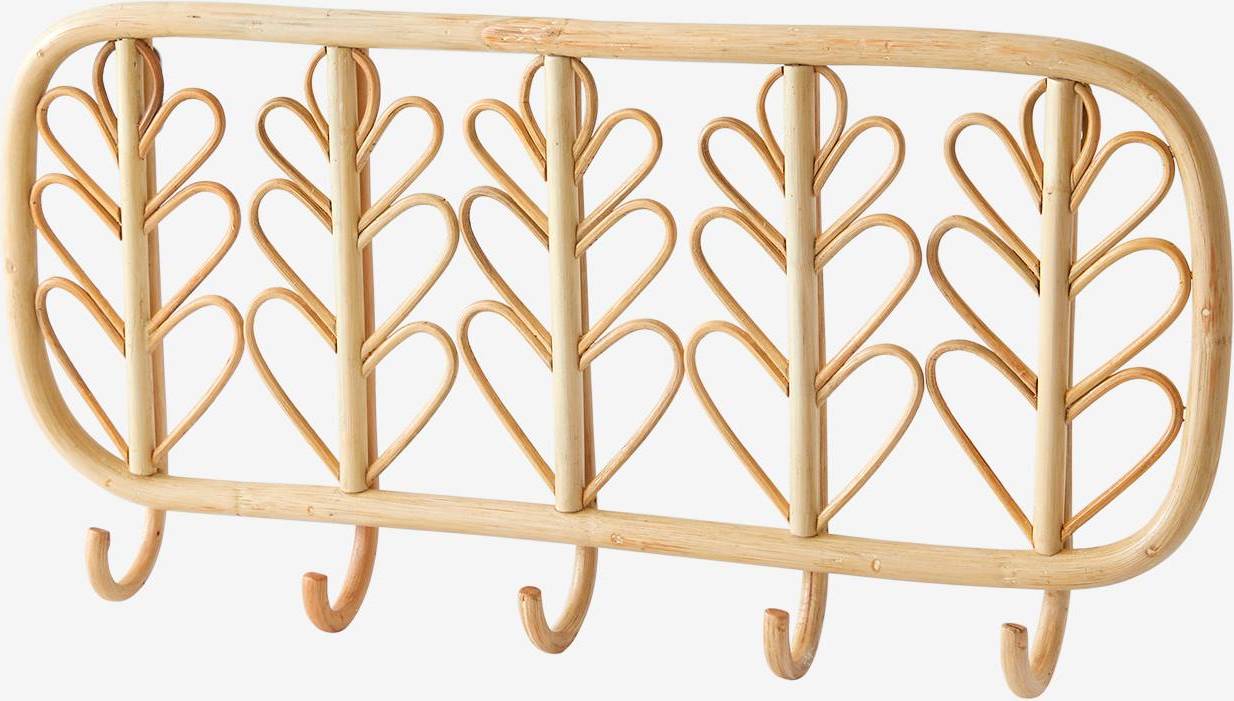 Vertbaudet Rattan Coat Rack Nature Wood