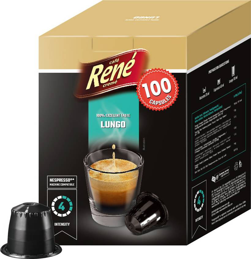 Café René Big Pack Lungo for Nespresso.