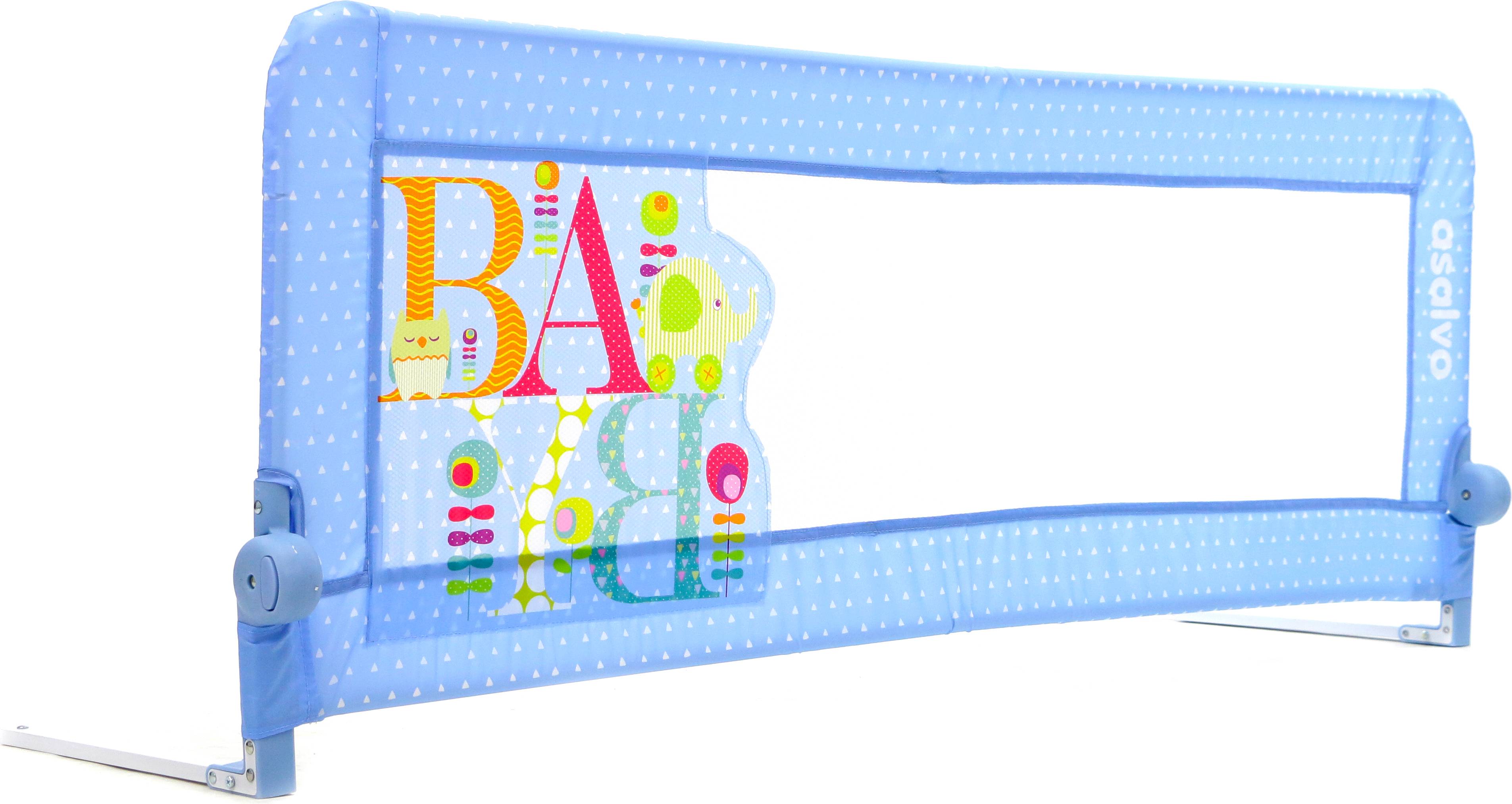 2 In 1 Bed Rail Raccon Blauw