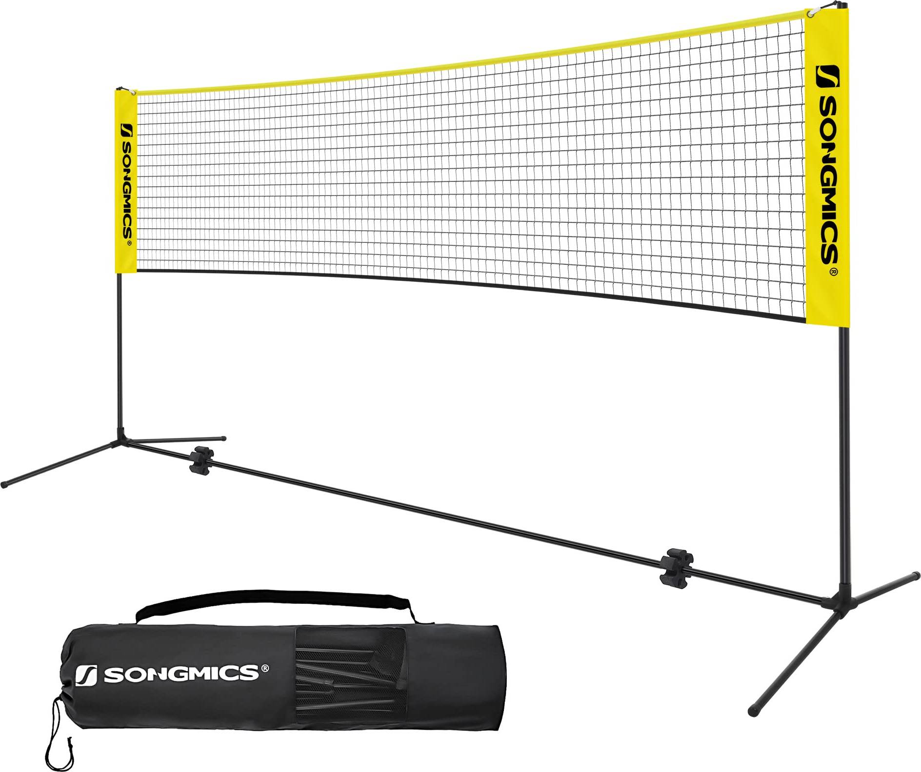 Badminton set with net Songmics Portable Badminton Net Set