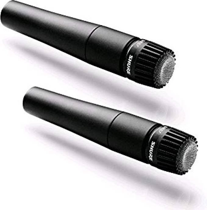 Shure SM57-LC Cardioid Dynamic Instrument Microphone 2 Pack