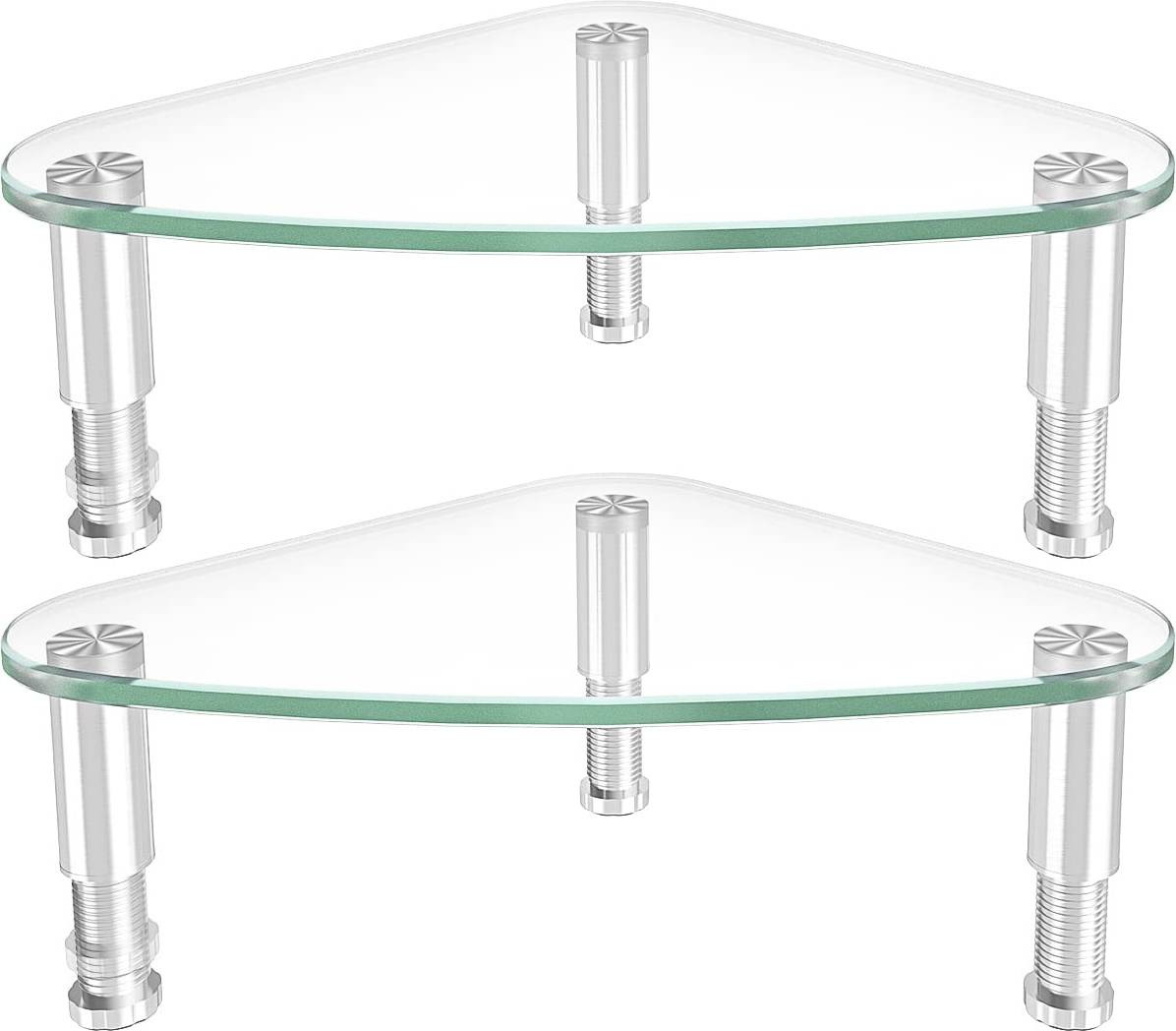 Set Of 2 Transparent Keyboard Riser Holder