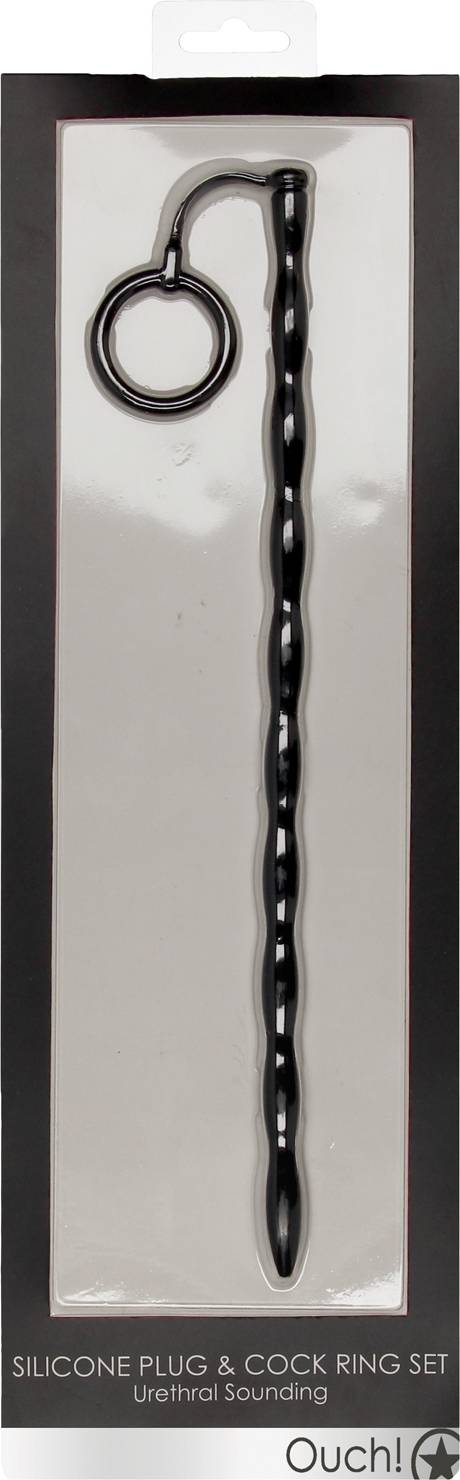 Silicone Sounding Plug & Cock Ring Set