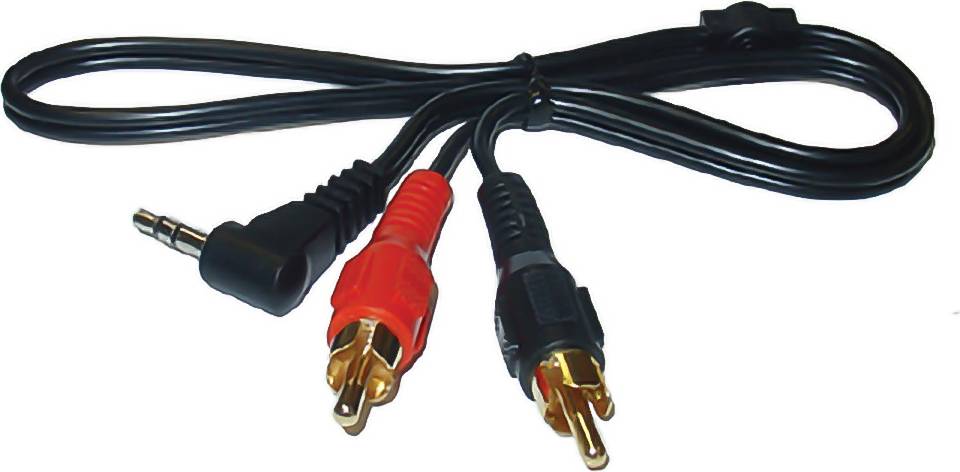 3.5mm Prise Vers 2 Rca Phono Audio Cable