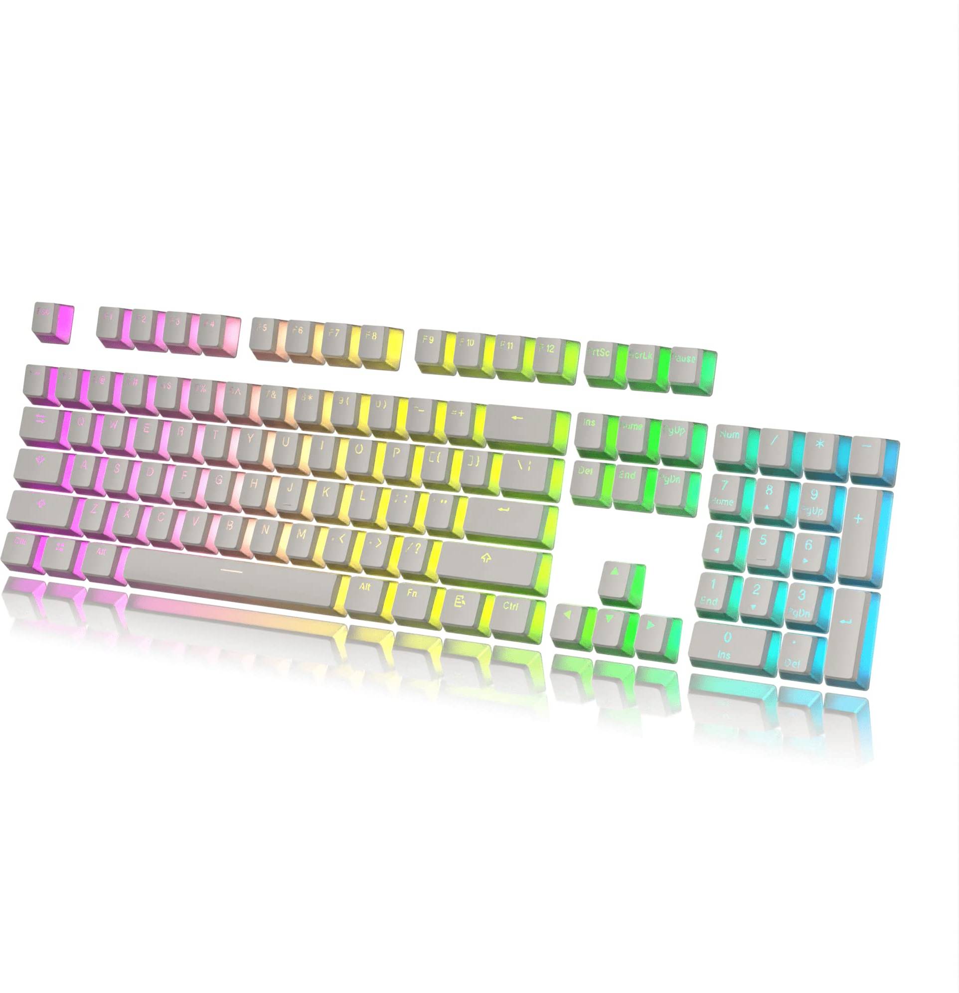 HK Gaming Pudding KeyCaps Set