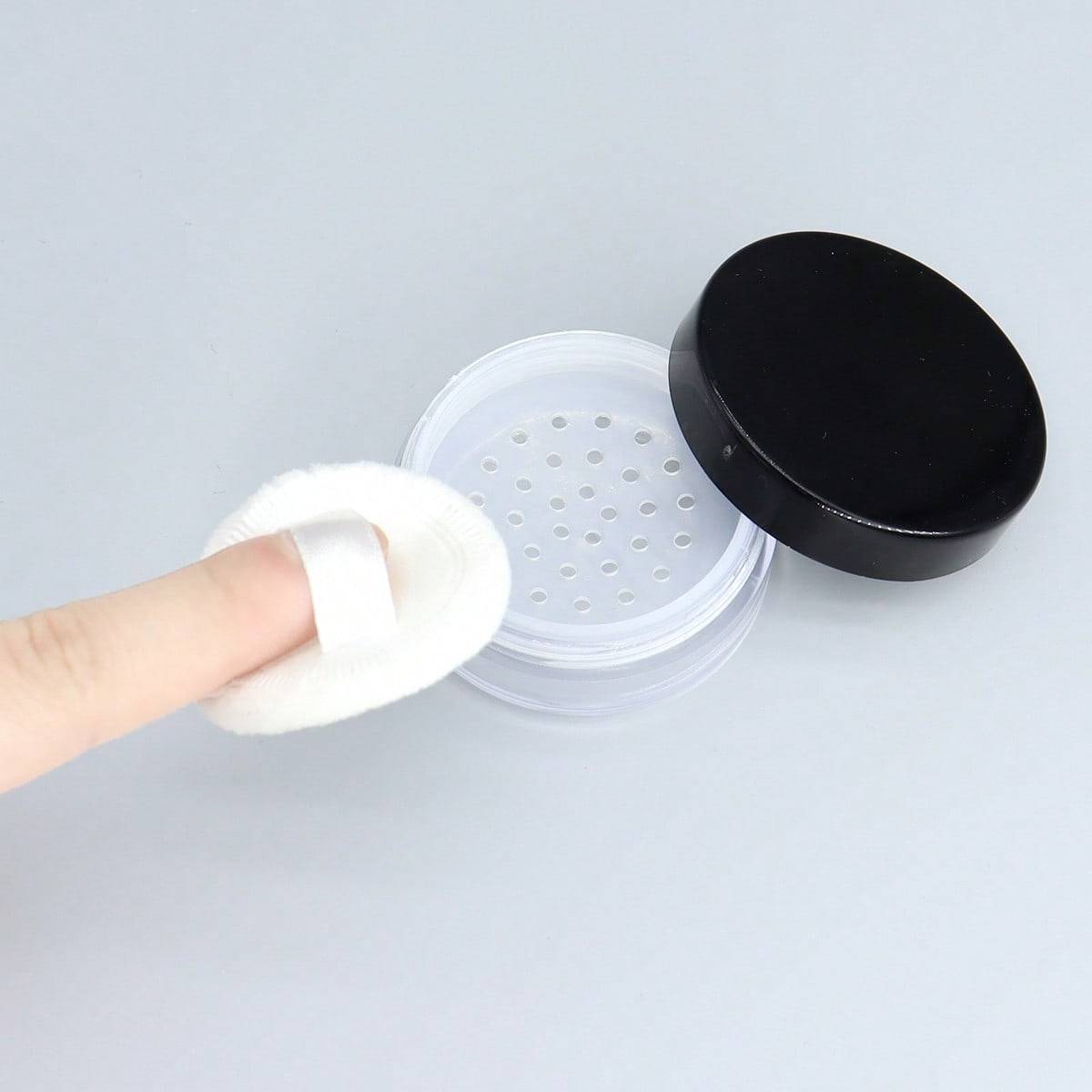 Shein Powder Container,1Pc Clear Professional Beauty Container Reusable Empty Loose Powder Case Makeup ContainersÂ For Home