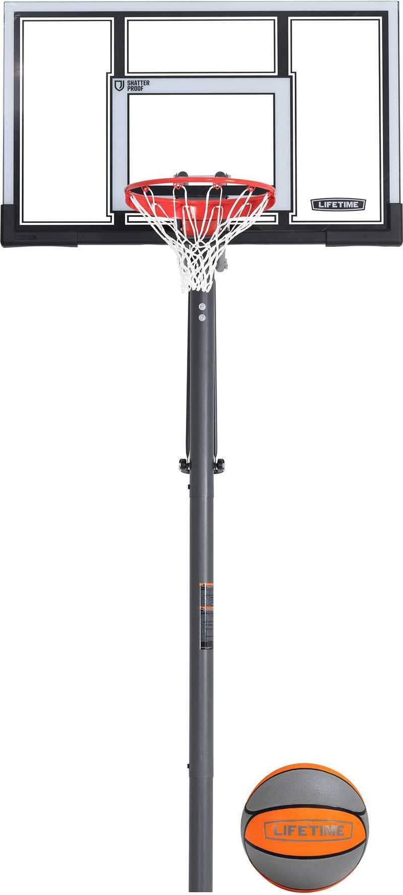 Adjustable basketball hoop Lifetime Adjustable In Ground 54'' Basketball Hoop