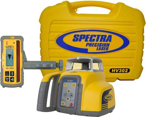 Spectra rotationslaser HV302 modtager mv.