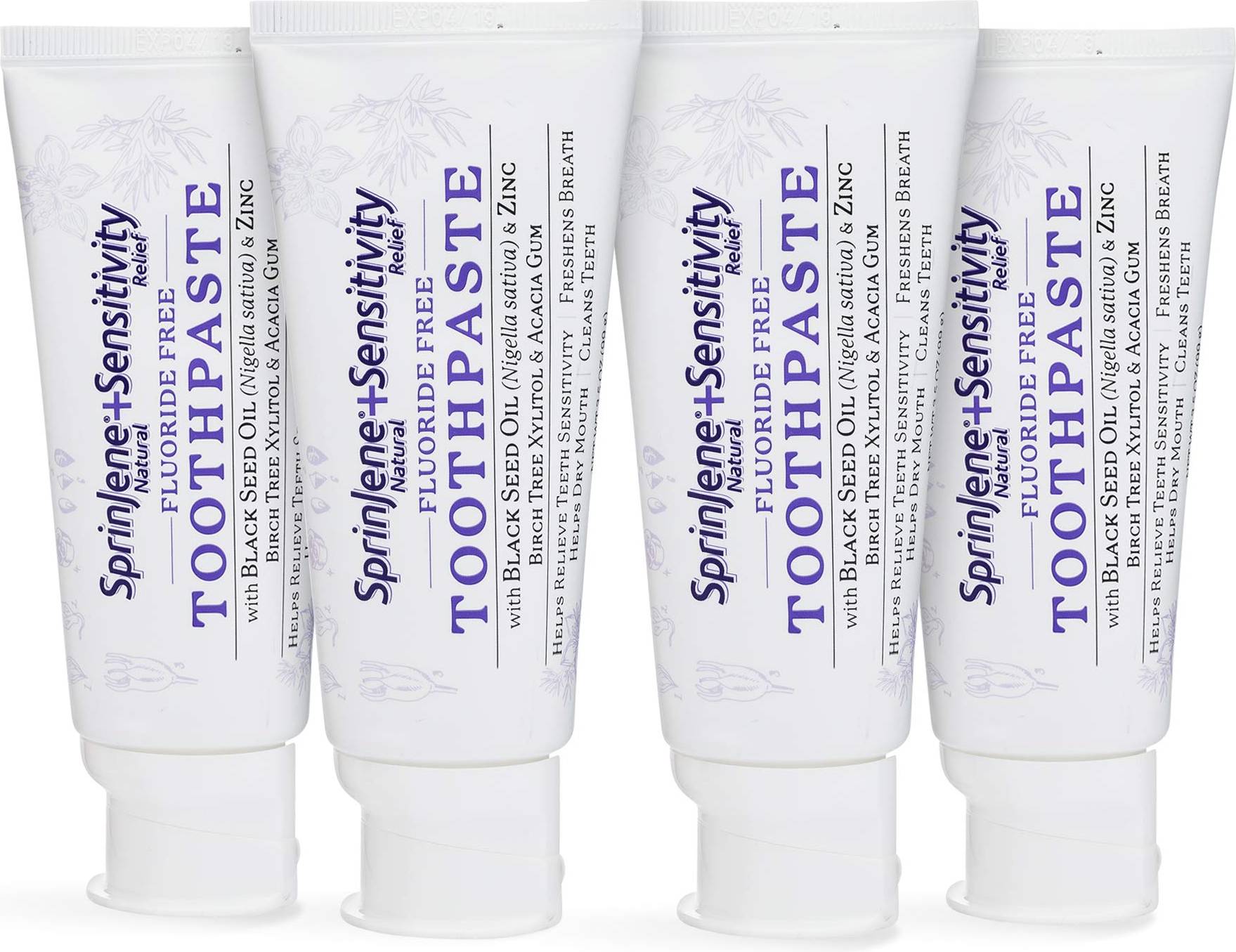 Toothpaste without sls SprinJene Fluoride Free Toothpaste