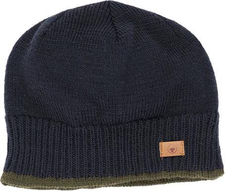 Fuza Wool Fuza Wool Rib Beanie Reversible Midnight Blue