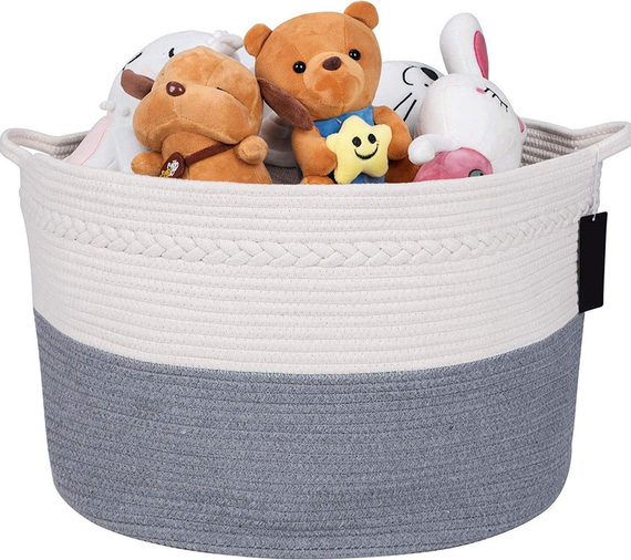 Extra large wicker baskets Cotton Rope Large Basket