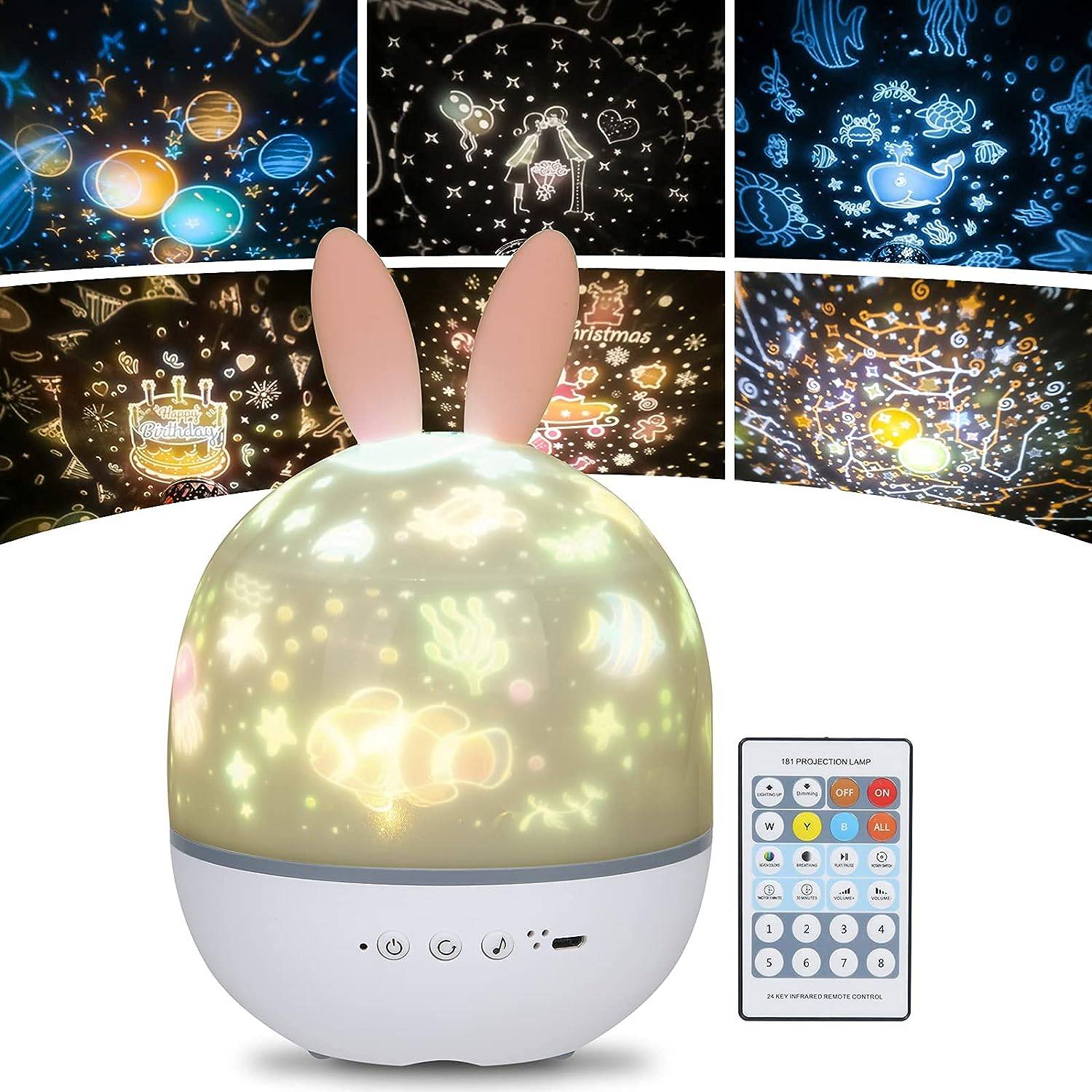 Star Light Projector with Music Rabbit