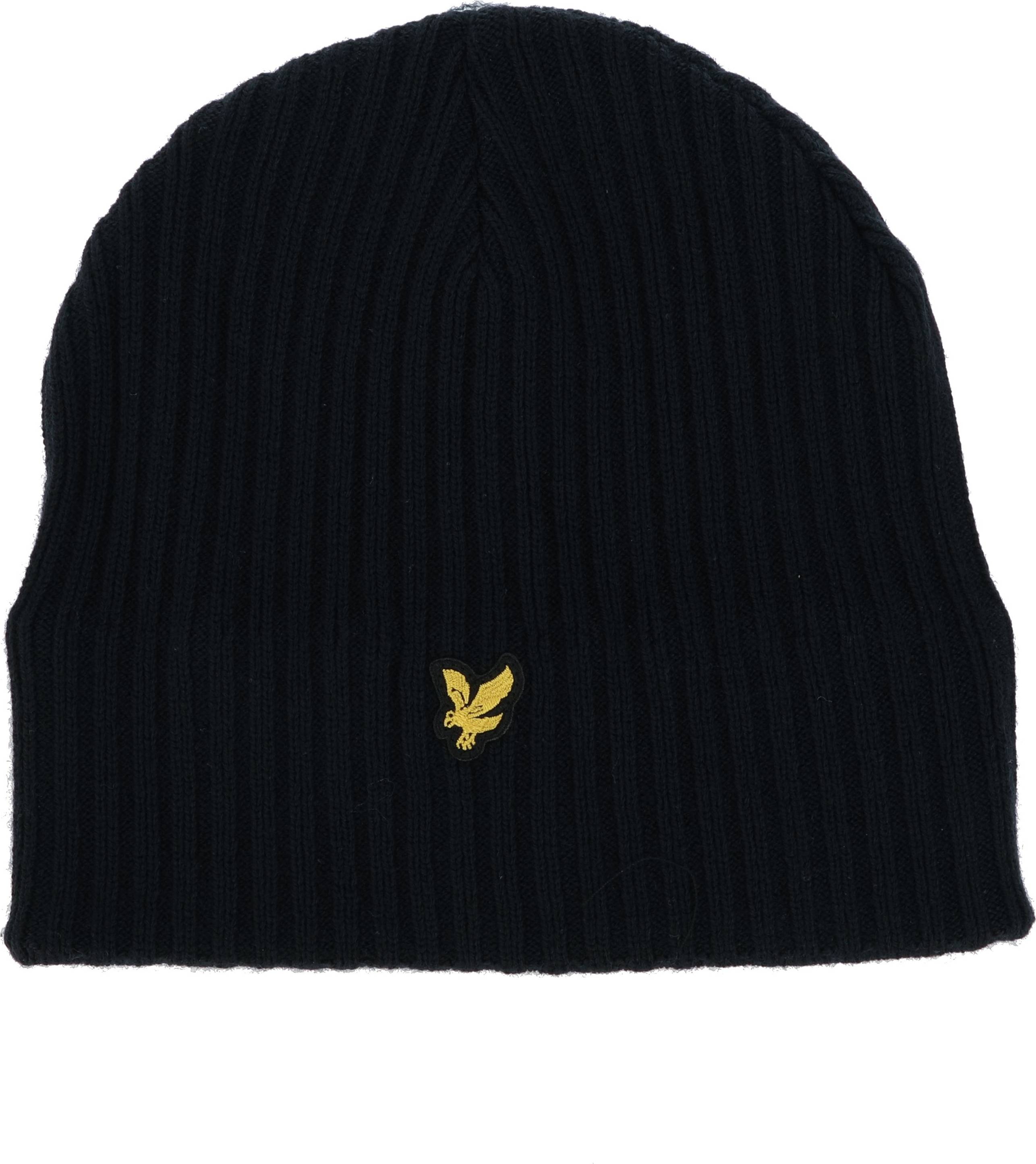 Lyle & Scott Knitted Ribbed Beanie Blue