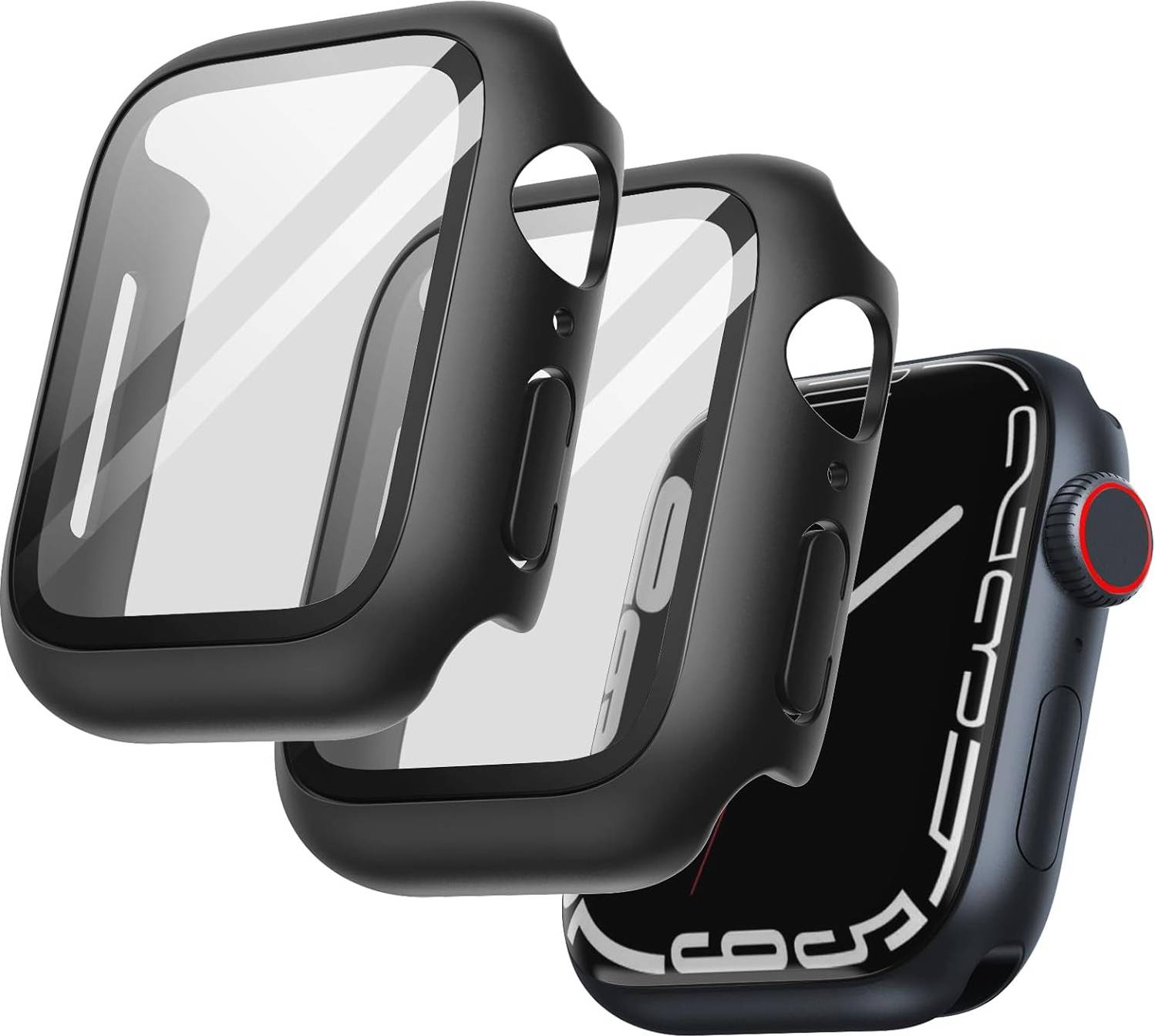 JeTech Case with Screen Protector for Apple Watch 45mm