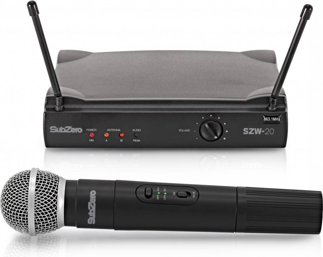 SubZero SZW-20 Handheld Wireless Microphone System
