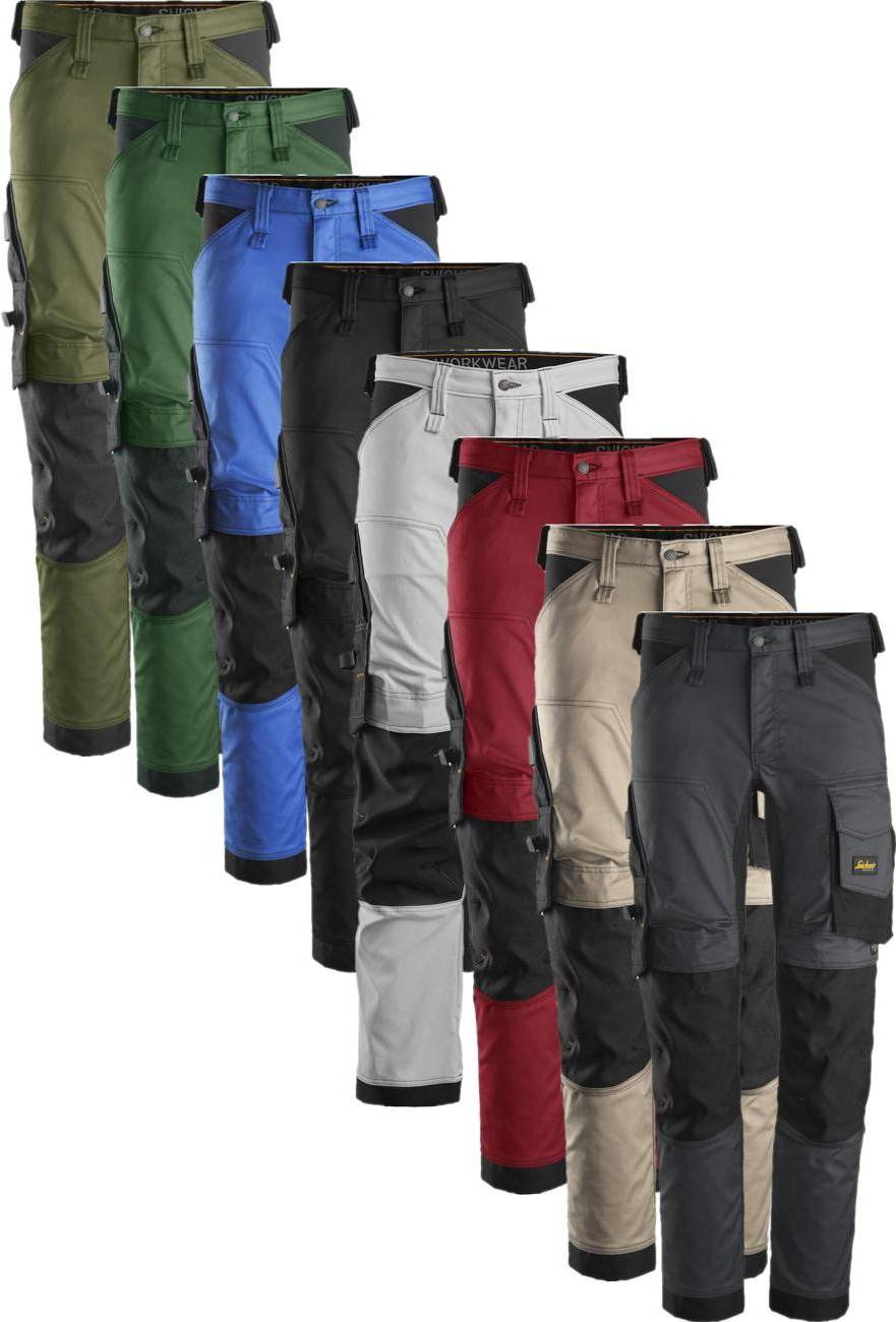 AllroundWork Stretch Werkbroek - Rood