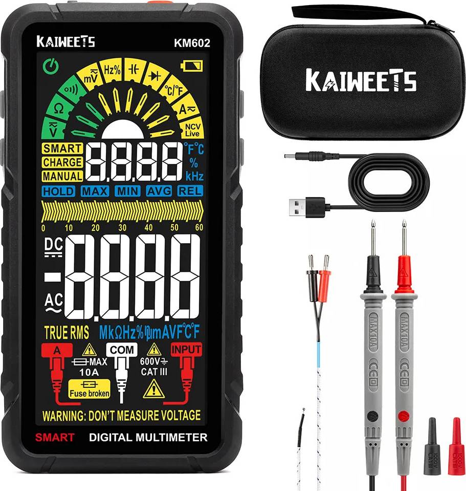 Kaiweets KAIWEETS KM602 Smart Digital 6000 Counts True-RMS