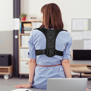 Back posture corrector Private Label Adjustable Back Support & Posture Corrector Large
