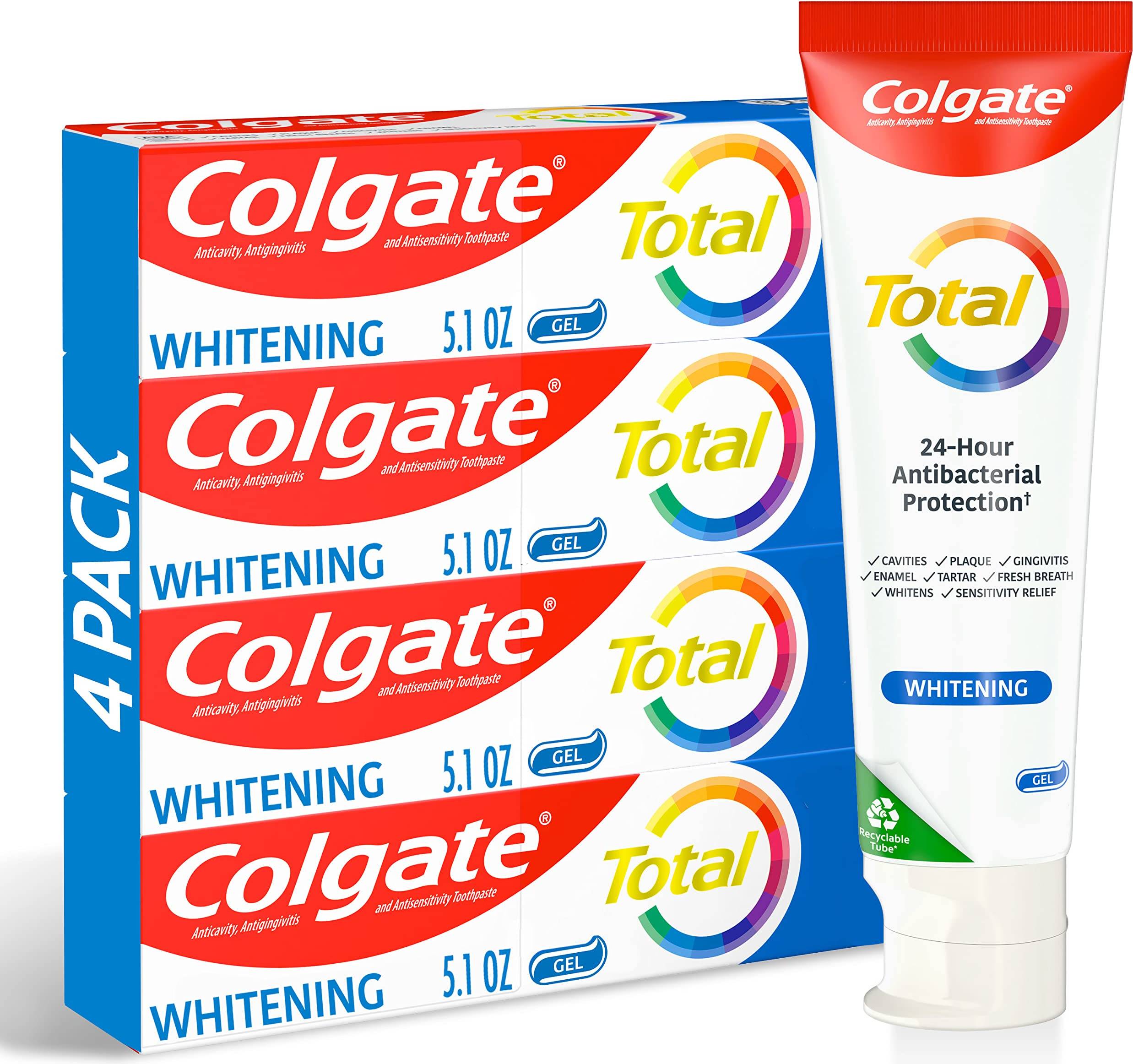 Colgate total whitening Colgate Total Whitening Toothpaste Gel 4 Pac