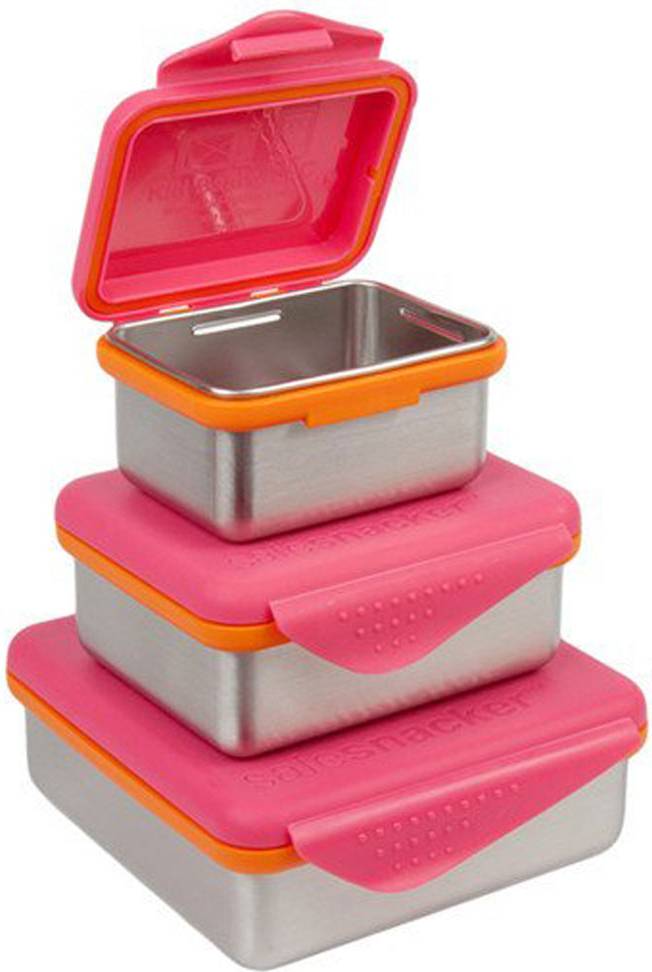 Matlåda för barn Kid Basix Safe Snacker Rosa