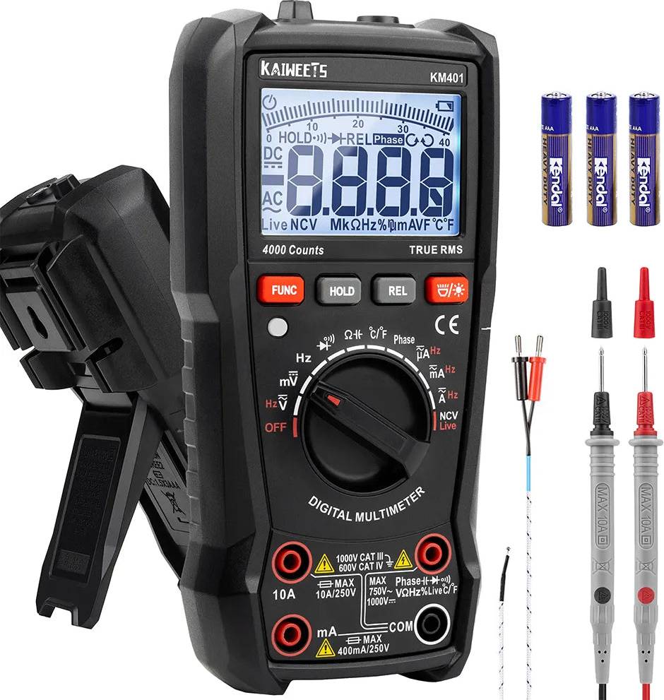 Kaiweets KM401 Digital 4000 Counts True-RMS