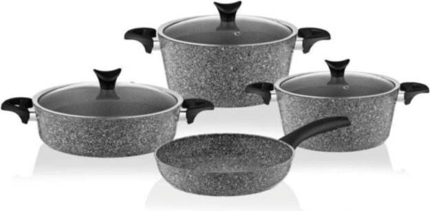 Wejoy 7 Pieces Granite Cookware Set