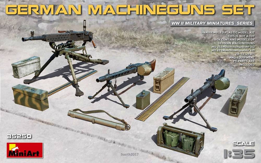 Miniart 1:35 German Machine Gun Set
