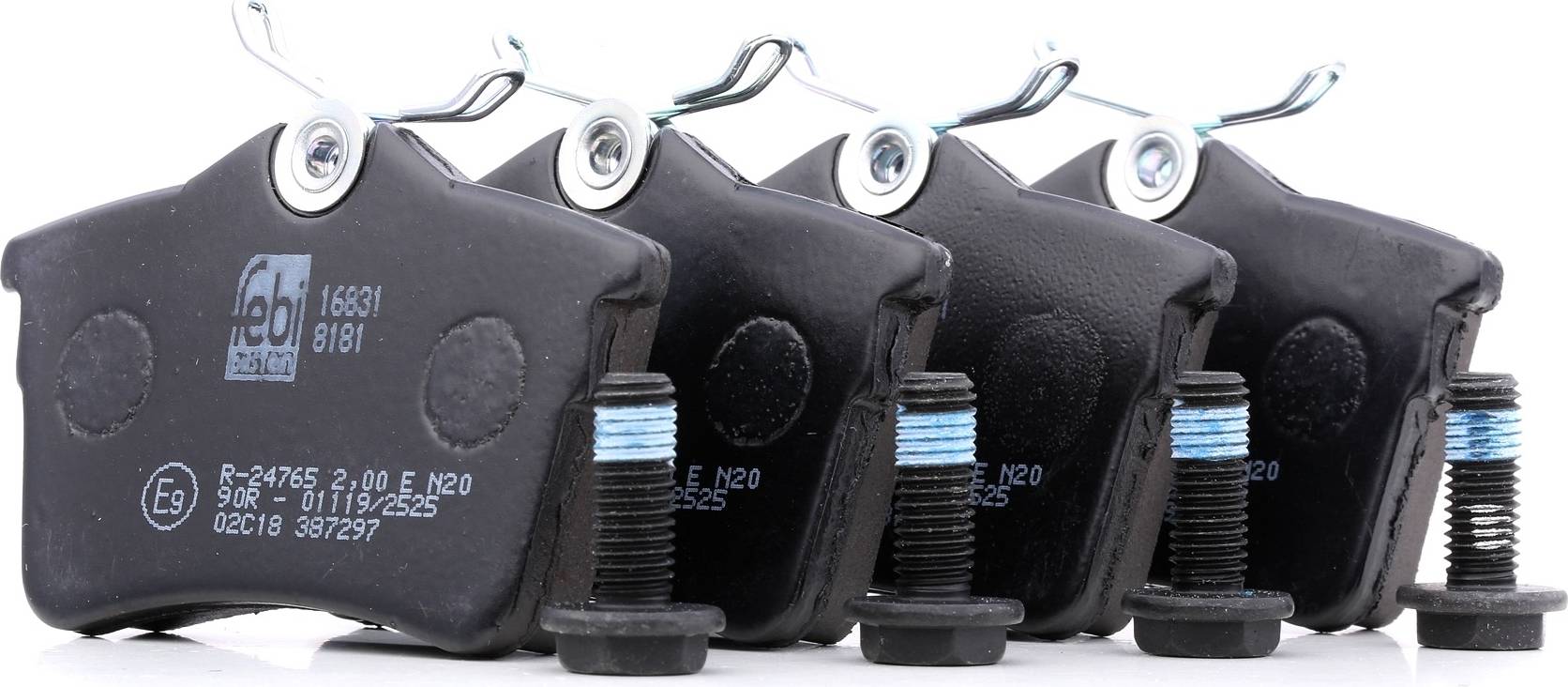 FEBI BILSTEIN Brake Pad Set 16831 Rear Axle