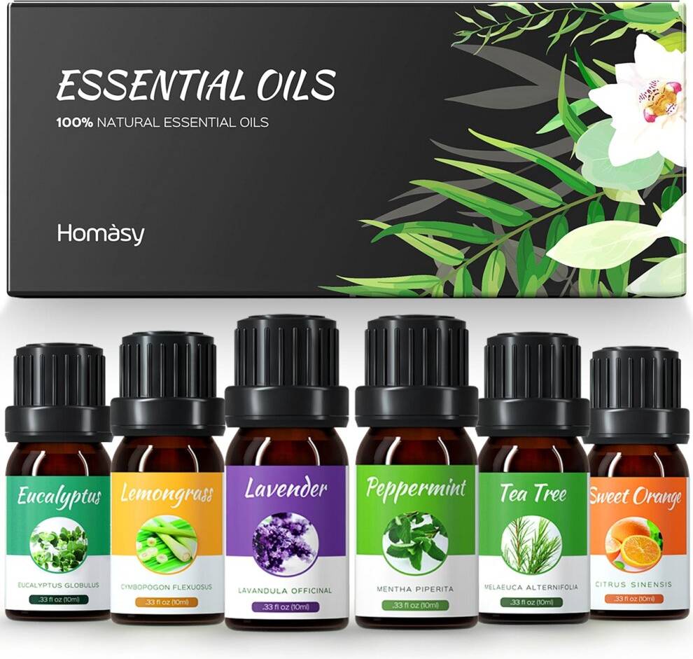 Diffuser gift set Essential Oils Set. Aromatherapy Essential Oil For Diffuser. Gift Set. 6x10ml