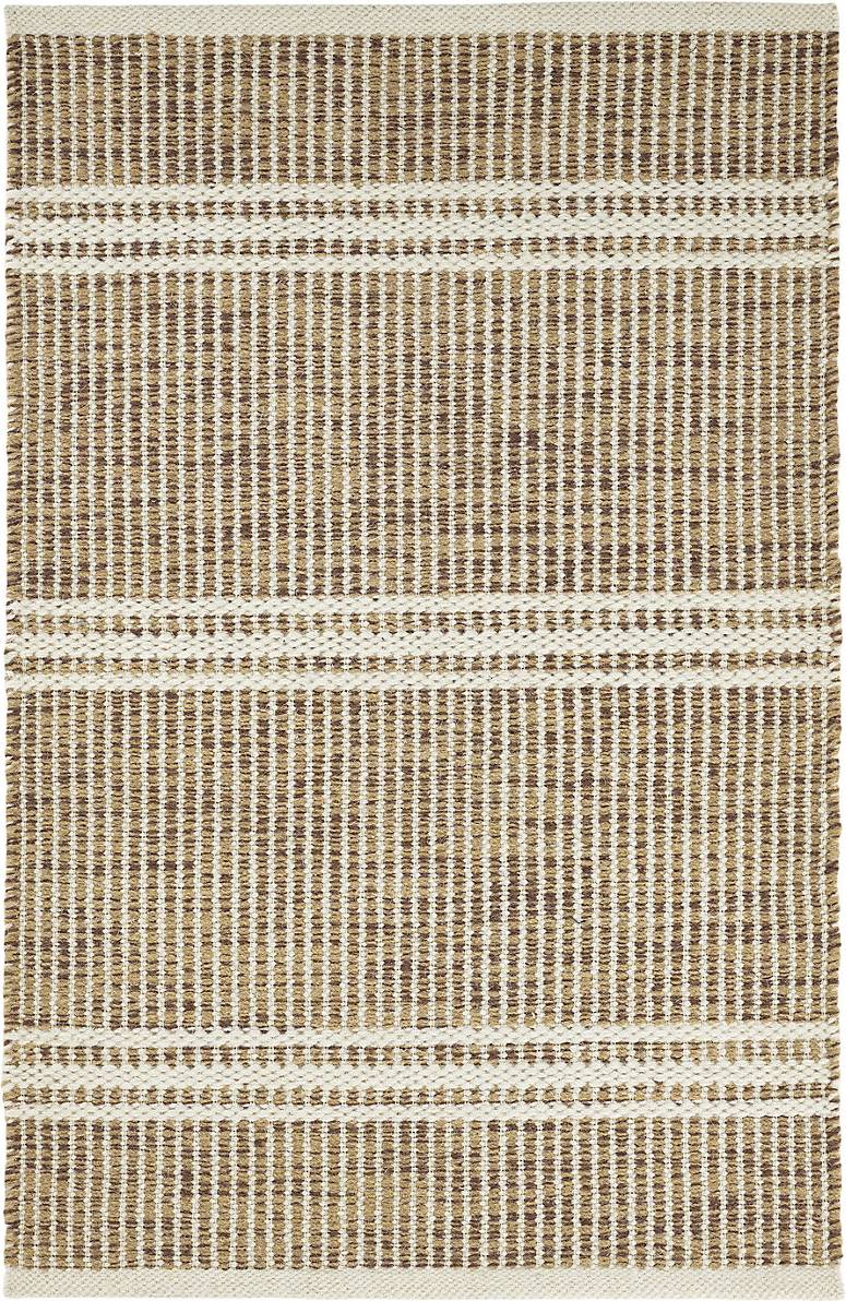 Dash and Albert Rugs Area Rug Dash Malta Striped Natural, White
