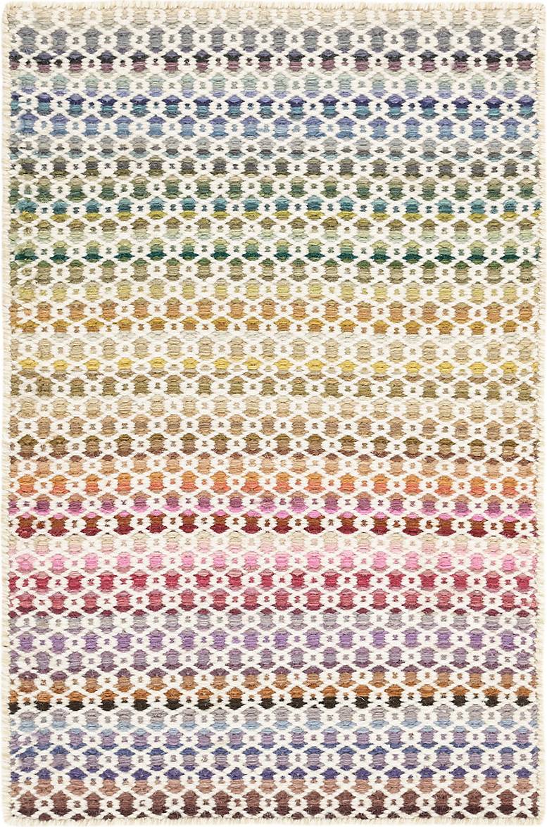 Dash and Albert Rugs Area Poppy Geometric Yellow, Multicolor