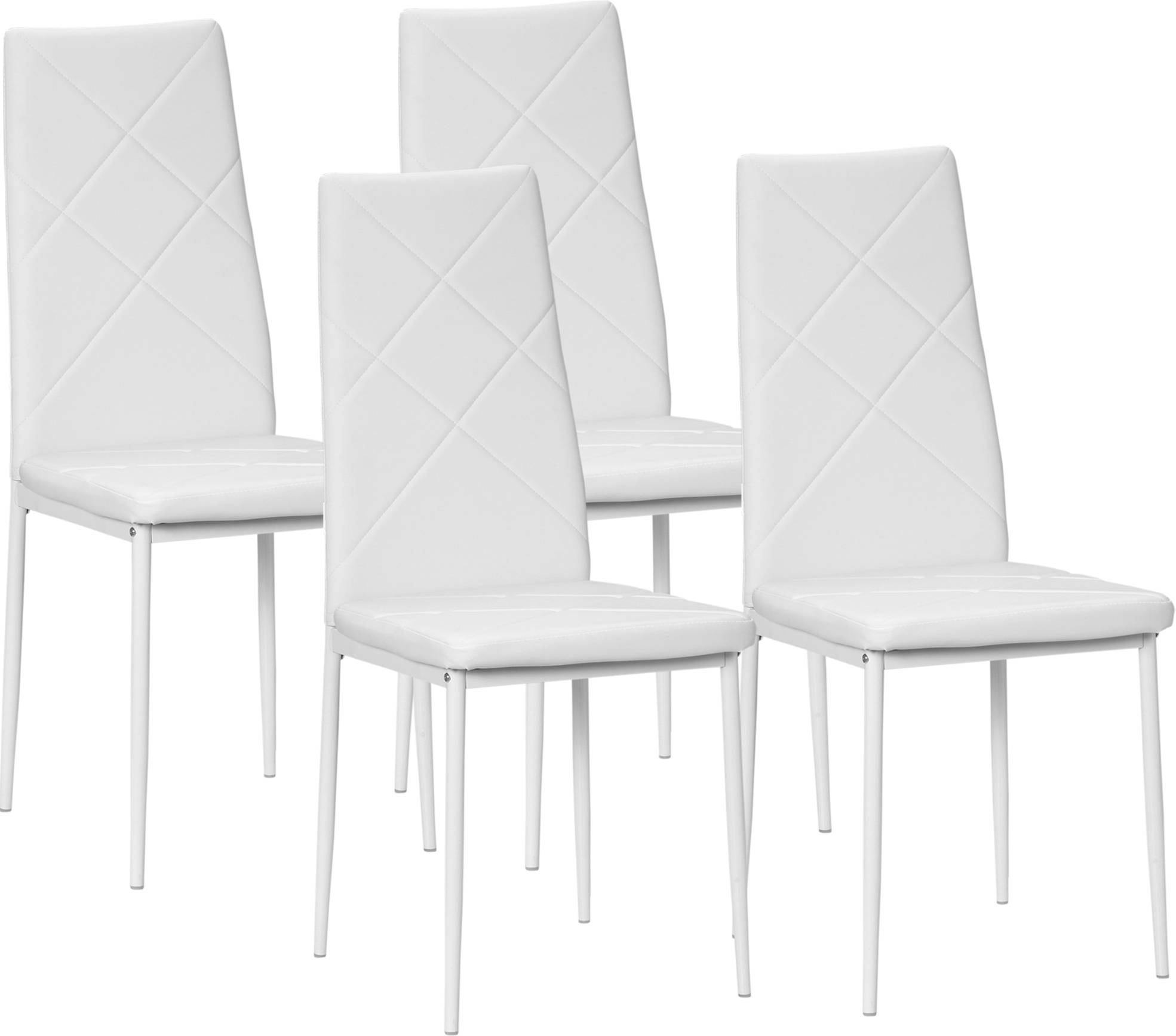 Stühle set Homcom Set mit 4 Küchenstühlen Esszimmerstuhl 4Stk.