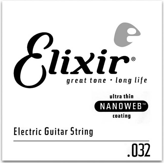 Elixir Strings Single elgitarrsträng med NANOWEB -coating .032
