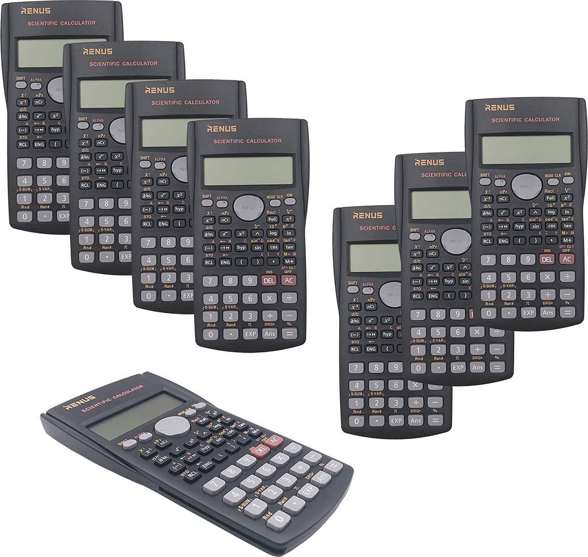 RENUS 8 Packs 2-Line Engineering Scientific Calculator