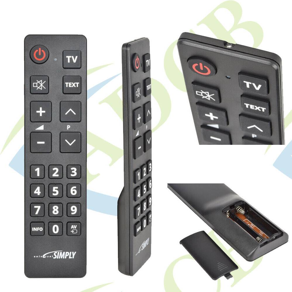 Simply Jolly Line Universal Infrared Remote Control - Black